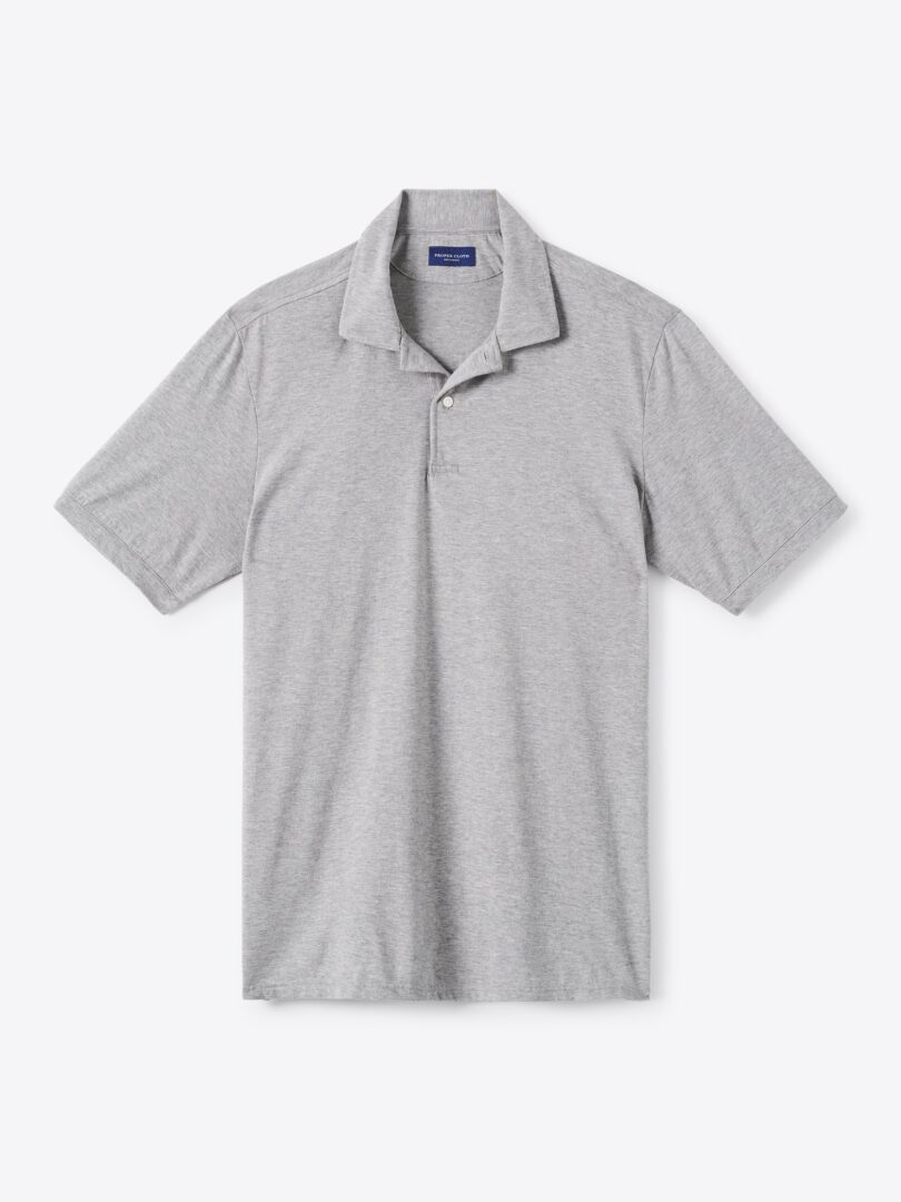 Men’s Japanese Lightweight Grey Melange Jersey Thumb