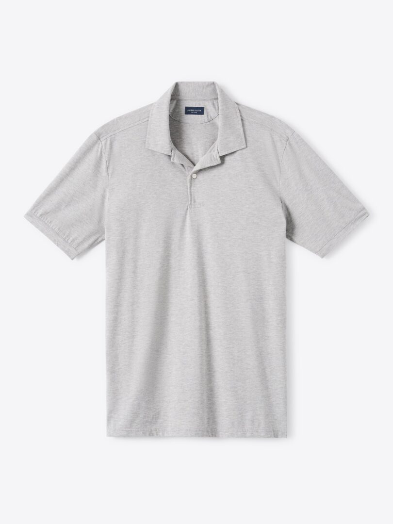 Grey Melange Cotton T-Shirt Jersey 