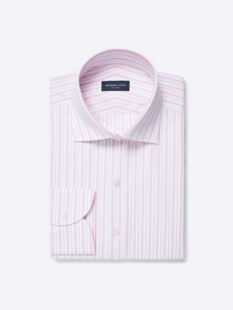 Men’s Stanton 120s Red Pencil Stripe Thumb