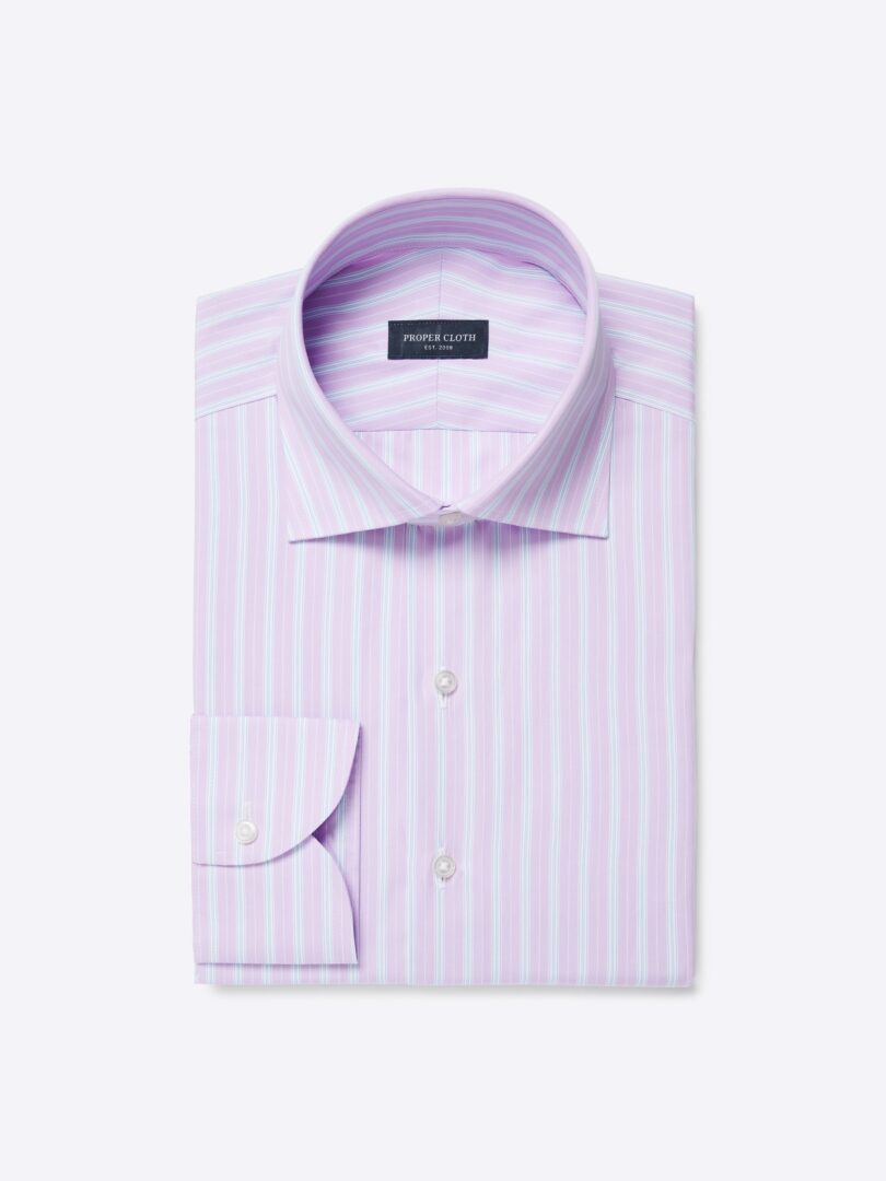 Men’s Stanton 120s Purple Fancy Stripe Thumb