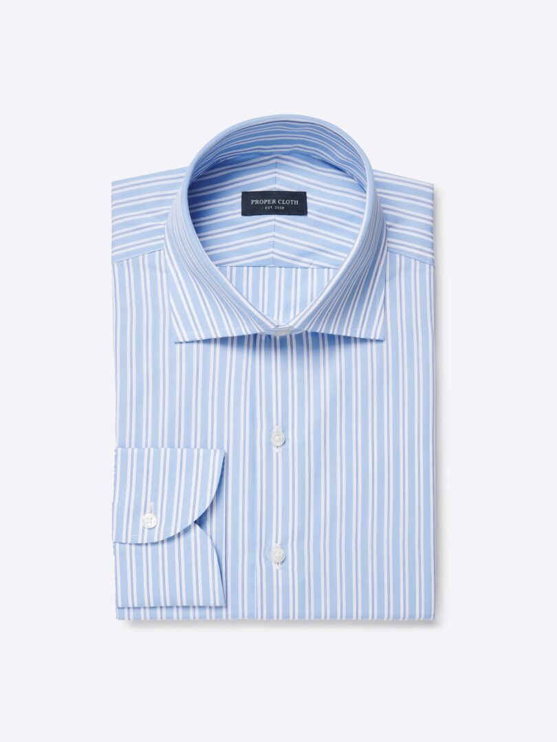 Men’s Stanton 120s Blue Fine Fancy Stripe Thumb