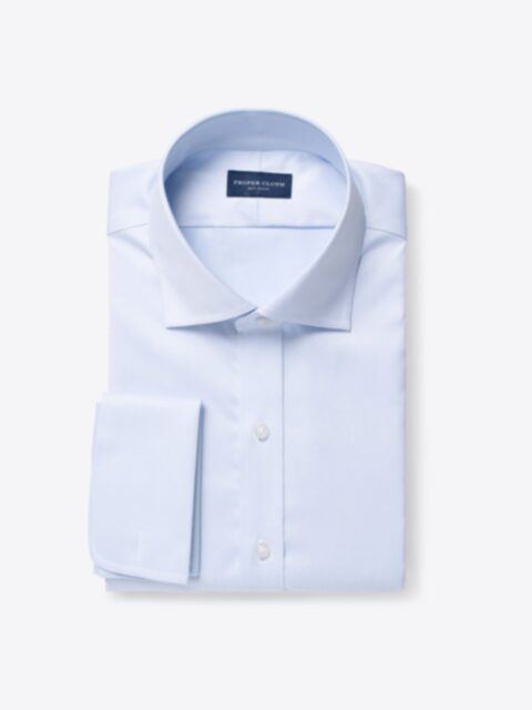 Shop Hudson Wrinkle-Resistant Light Blue Twill