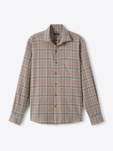 16万 【残り6日】 DUNHIL Flannel Shirts Taupe Terrace Stretch Flannel Shirt - Almond | Quiksilver