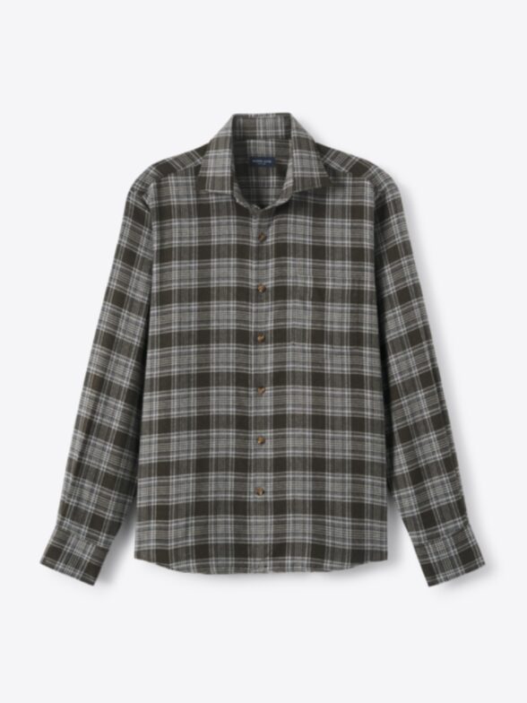 Thumb Photo of Canclini Pine and Grey Plaid Beacon Flannel