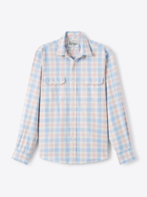 Shop Faded Blue and Rose California Plaid