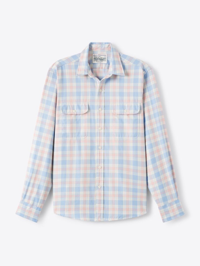 Men’s Faded Blue and Rose California Plaid Thumb