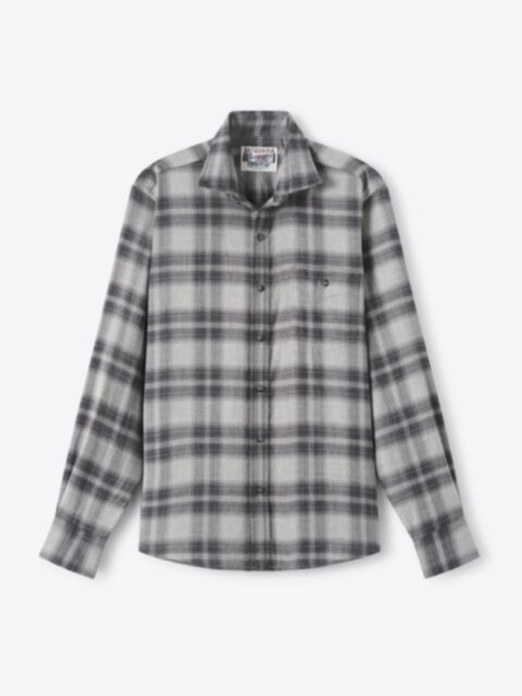 Shop Satoyama Grey and Charcoal Plaid