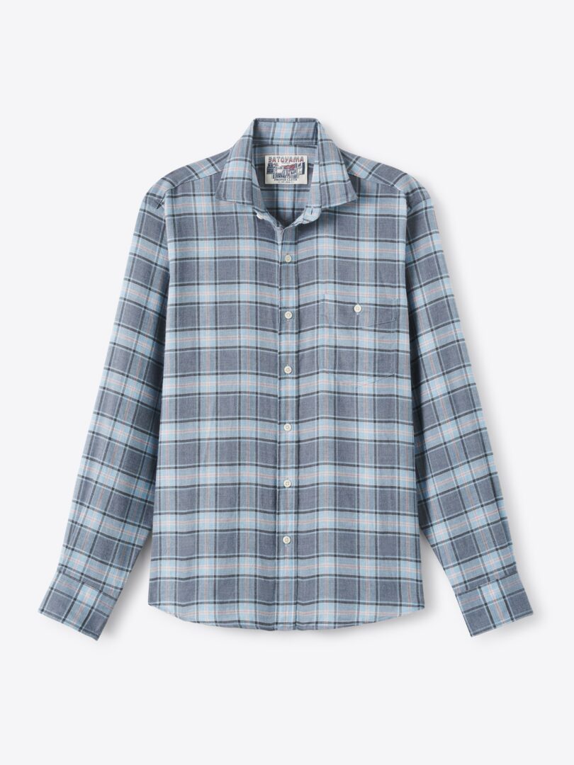 Men’s Satoyama Slate Sky and Rose Plaid Thumb