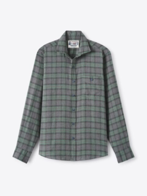 Shop Satoyama Sage Charcoal and Grey Plaid