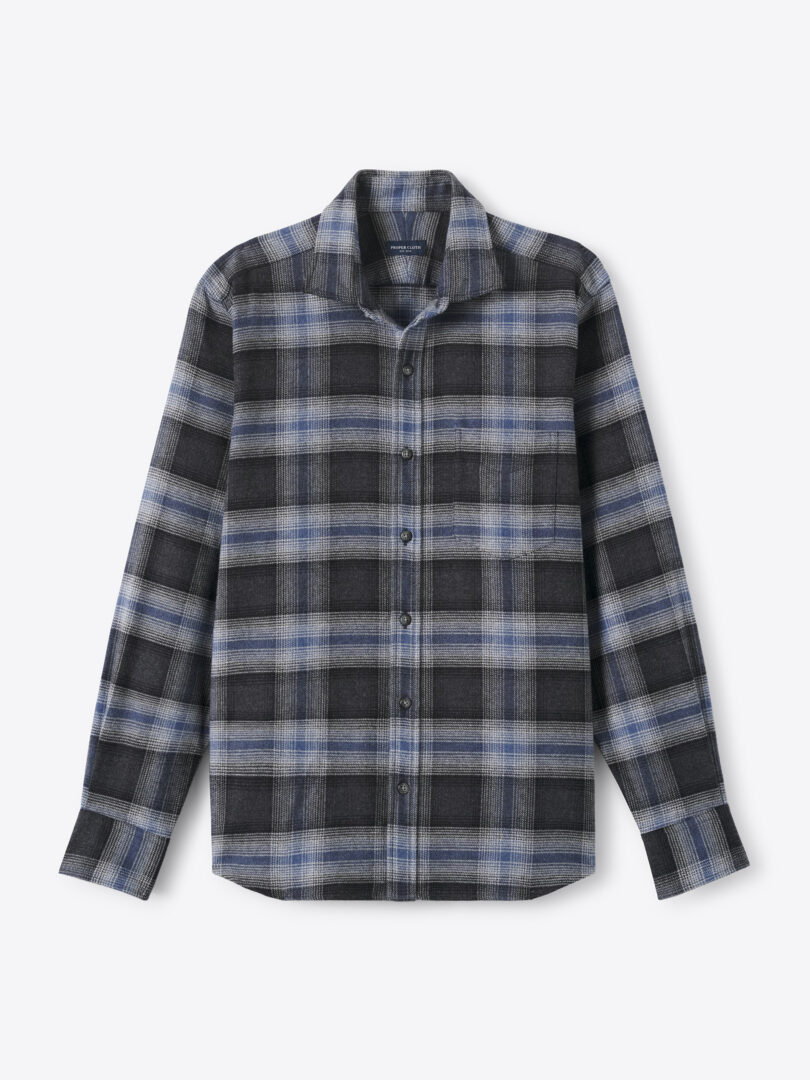 Men’s Teton Charcoal and Slate Plaid Flannel Thumb