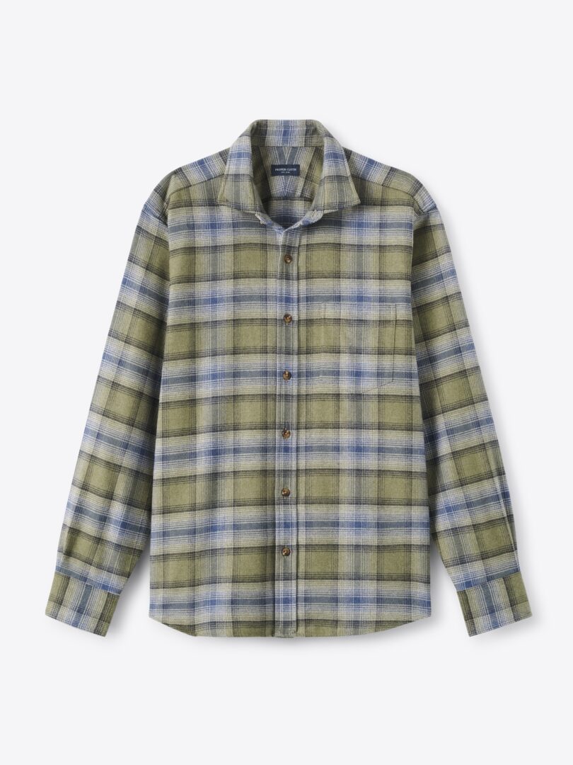 Men’s Teton Sage and Slate Plaid Flannel Thumb