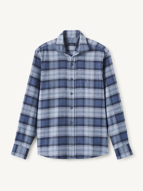 dress stewart flannel shirt Dress Stewart Tartan Cotton and Wool Blend Button-Down Shirt by Viyell
