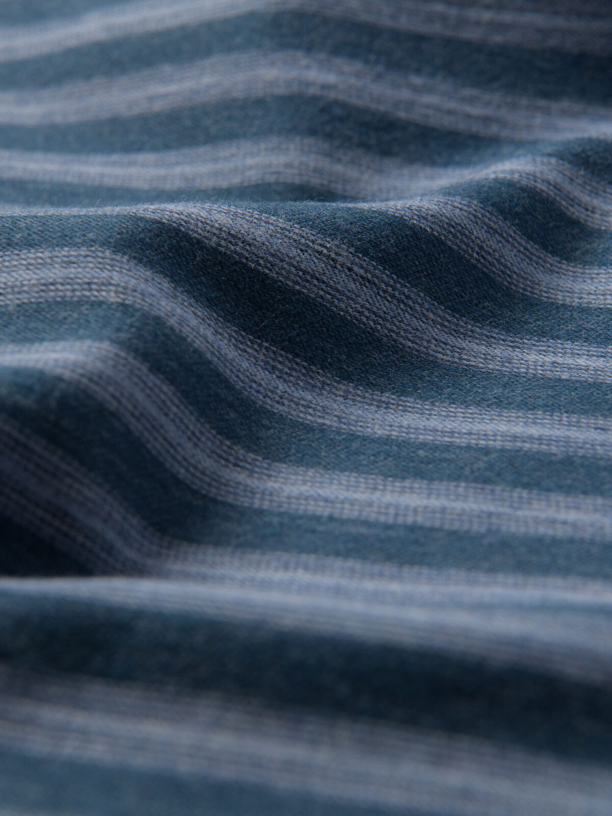 Blue Ombre Horizontal Stripe Flannel Shirts by Proper Cloth