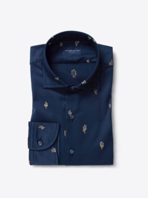 Shop Albiate Washed Psychedelic Cactus Embroidered Twill