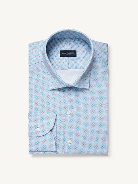 blue floral dress shirt The Franklin Printed Stretch in Light and White Micro style-CTD403045A What Colour Shoes to Cornflower blue Størrelse:M/L 039;s also surprisingly versatile