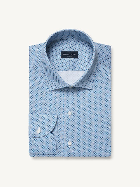 slim fit dress slacks Non-Iron Cotton Stripe Dress Shirt with Contrast Trim main image 1