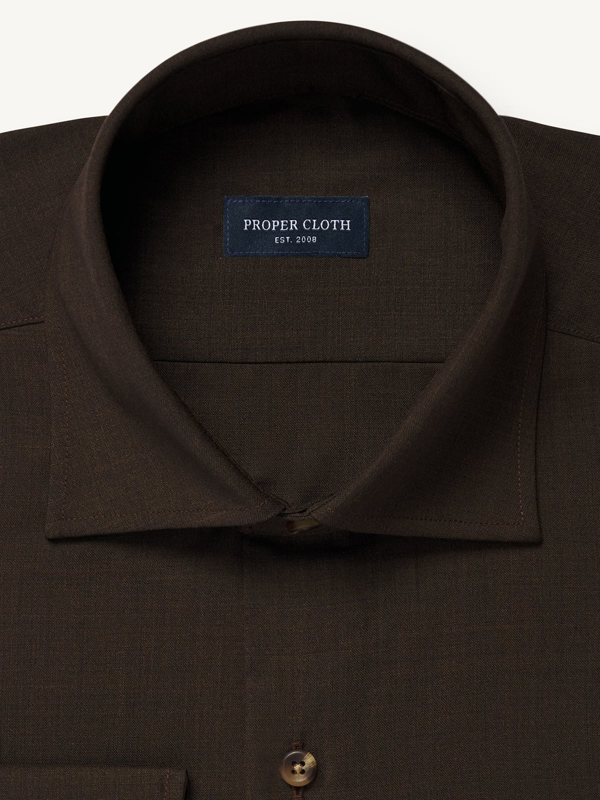 The Italian Merino Wool Shirt in Brown