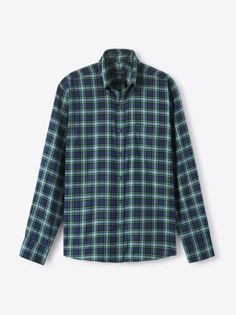 Men’s Portuguese Pine and Blue Gordon Tartan Twill Thumb