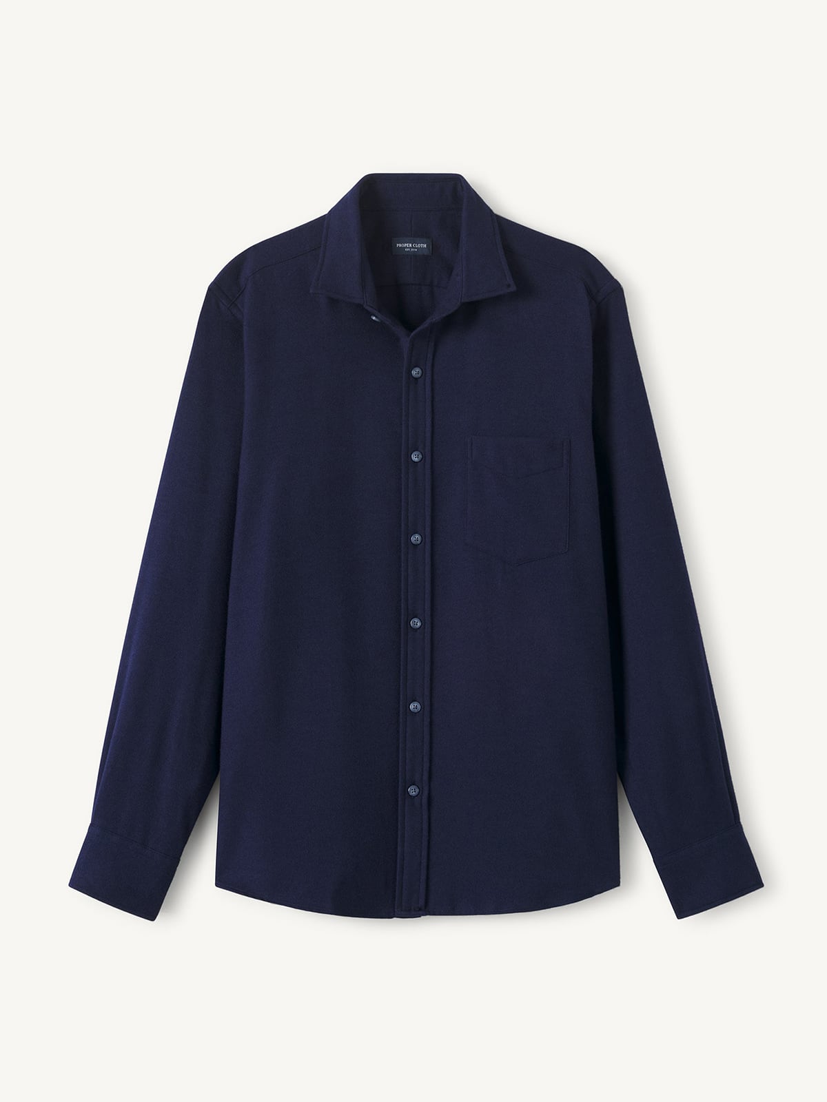BoTT / ZIP UP FLANNEL SHIRT / NAVY Teton Navy Twill Flannel Shirt 