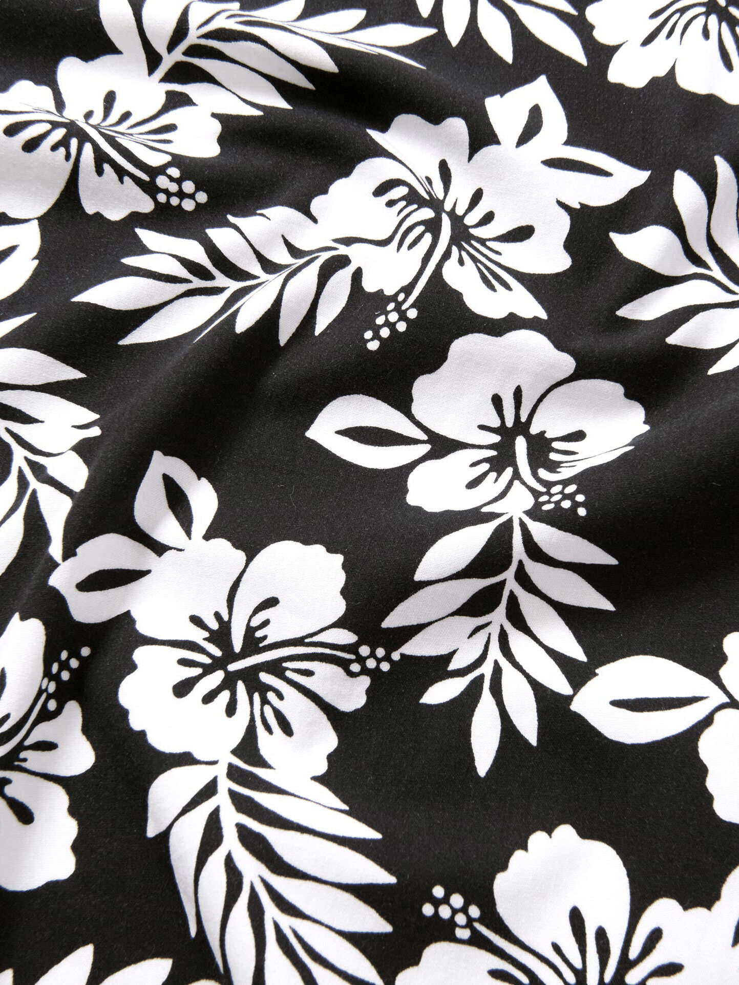 Japanese Black and White Aloha Floral Shirts by Proper Cloth