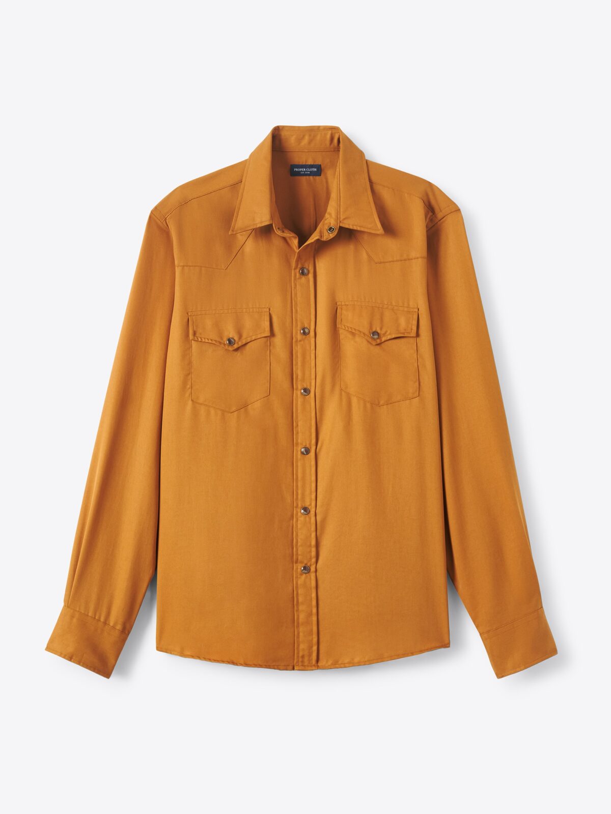 Saffron Tencel Western Shirt Shirt