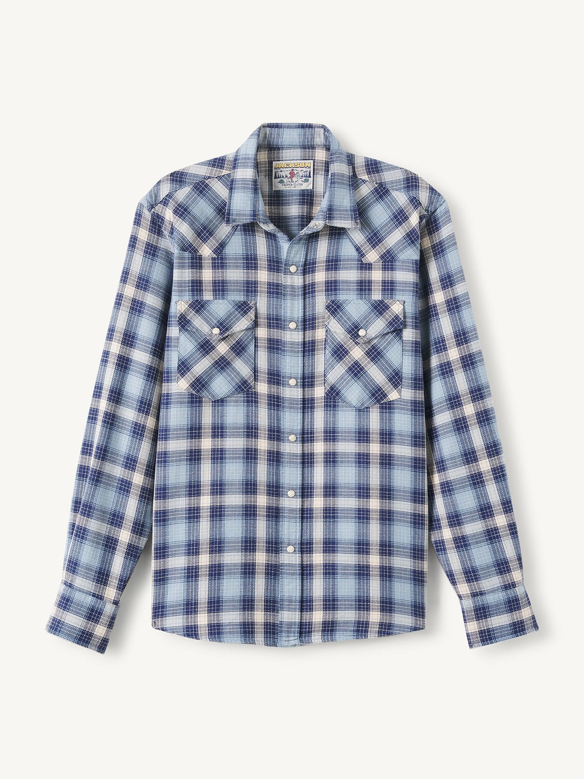 Jackson Blue Ombre Country Plaid Western Shirt Shirt
