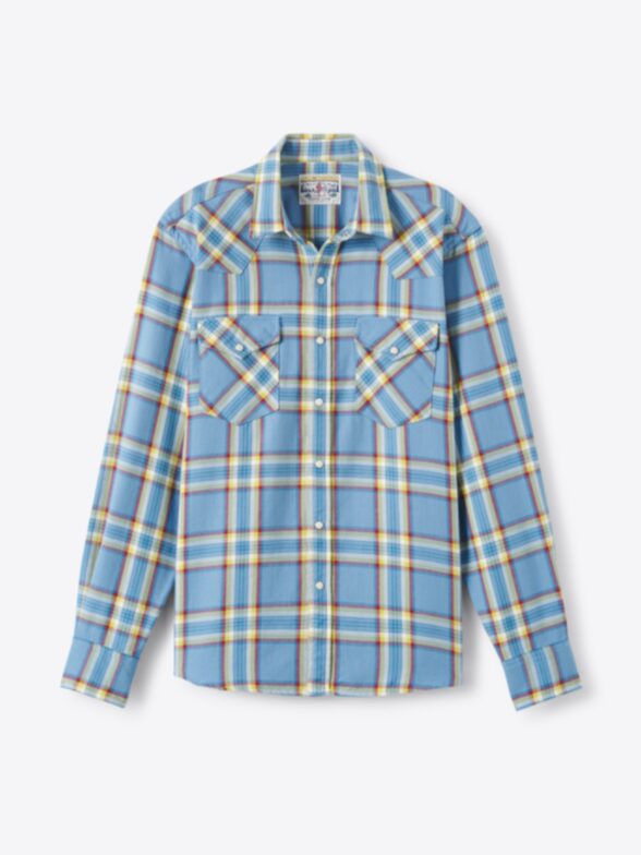 Thumb Photo of Jackson Blue Red and Yellow Country Plaid Western Shirt