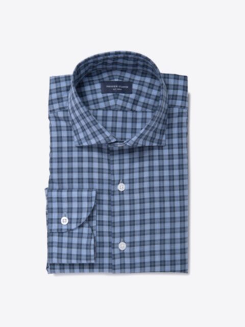 Shop Albiate Light Blue Melange Plaid