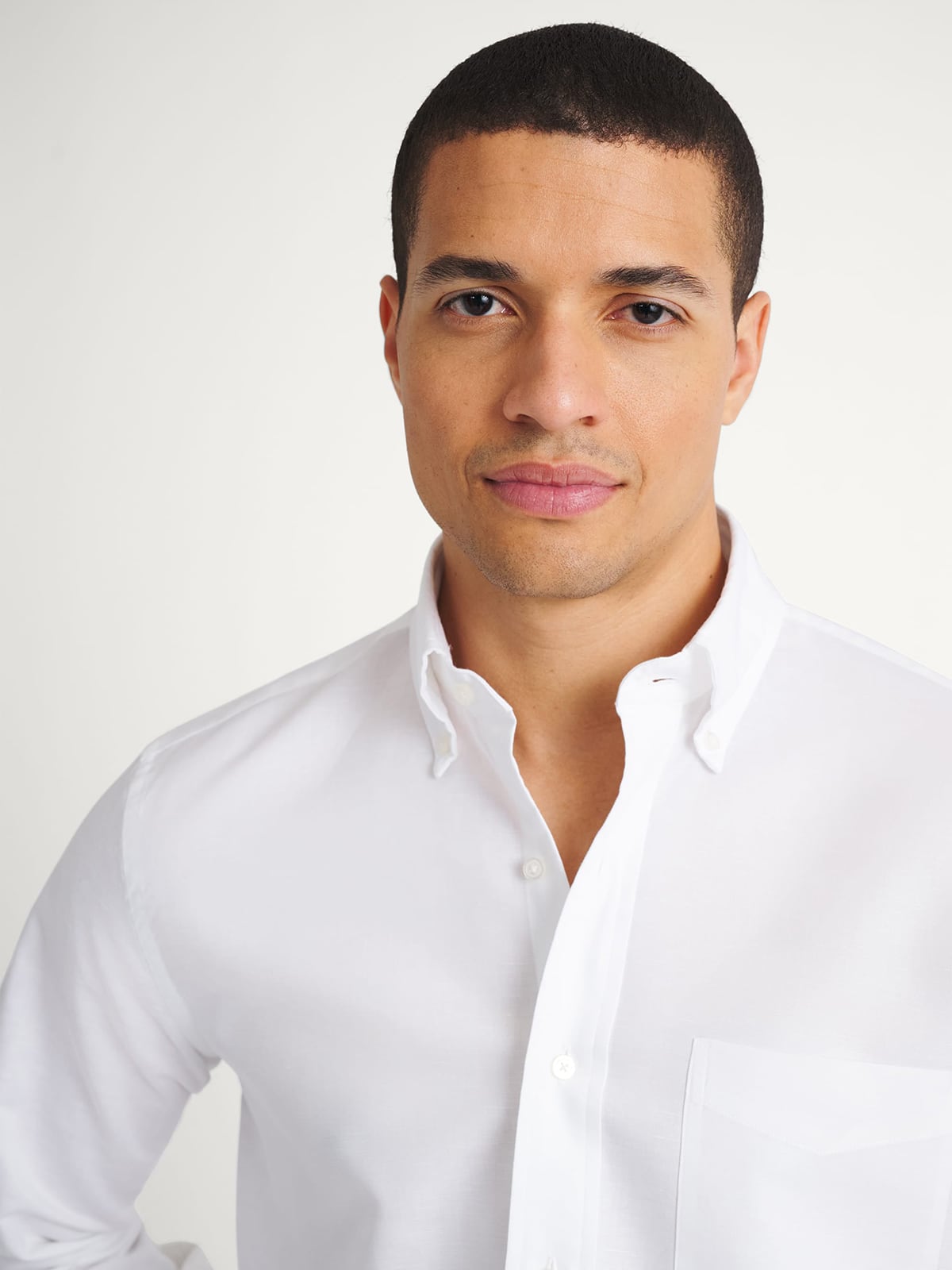white dress shirt button down Men's Oxford Button Down Shirt White/All White