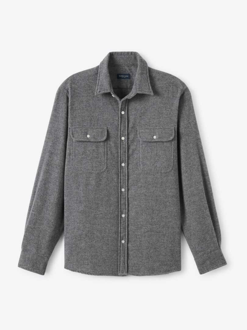 Men’s Subalpino Grey Melange Brushed Wool Thumb