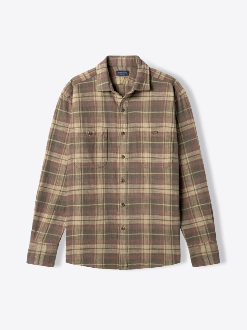 Jackson Washed Fatigue and Mocha Country Plaid 