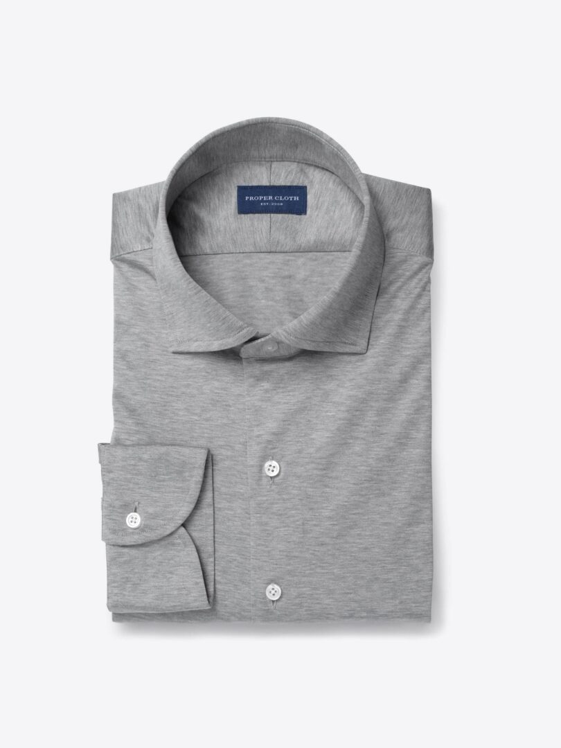 Canclini Light Grey Knit Jersey 
