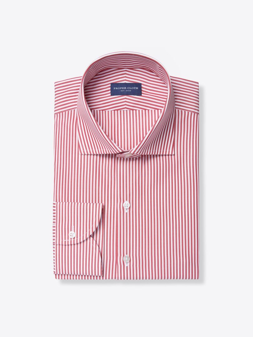 Stanton 120s Red Bengal Stripe Shirts by Proper Cloth