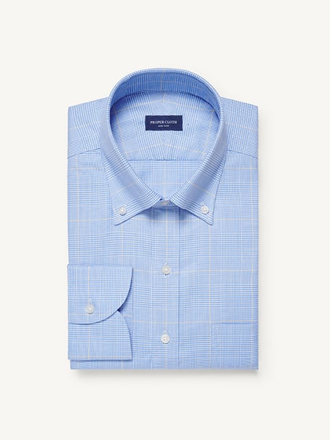 light blue slim fit dress shirt Avivi Collection Cotton Slim Fit Dress
