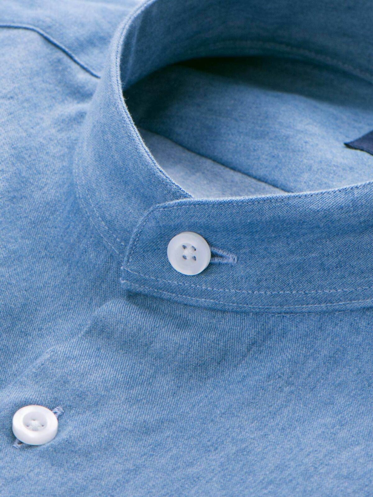 VTG Natural Issue Alternative Blue Denim Shirt Band Collar L/S Cotton Men's  SZ M - Etsy