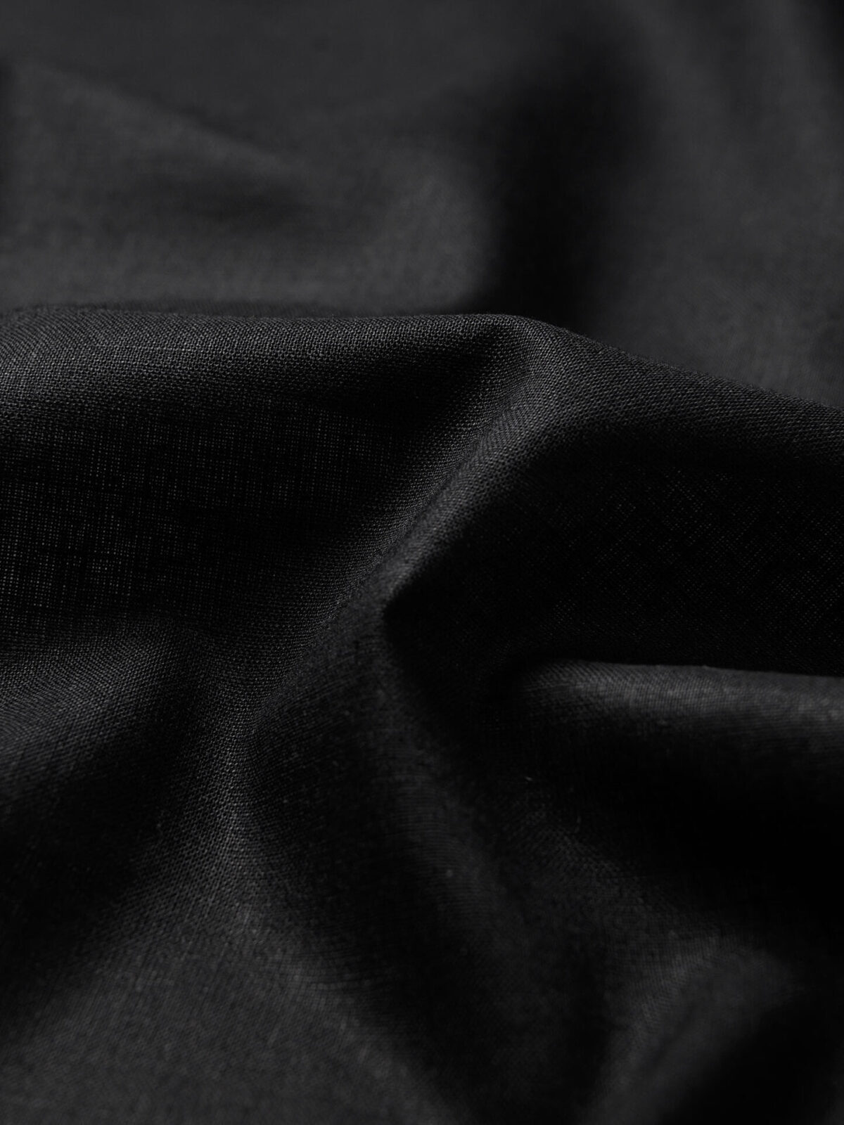 Black Cotton and Linen Blend Shirts by Proper Cloth
