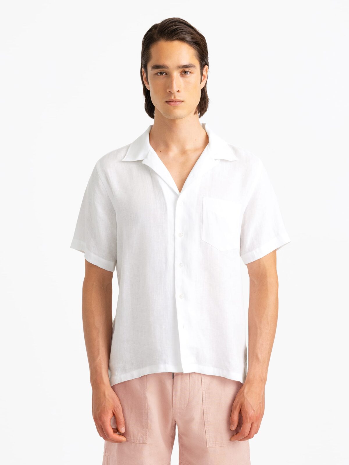 Baird McNutt White Irish Linen Shirt by Proper Cloth