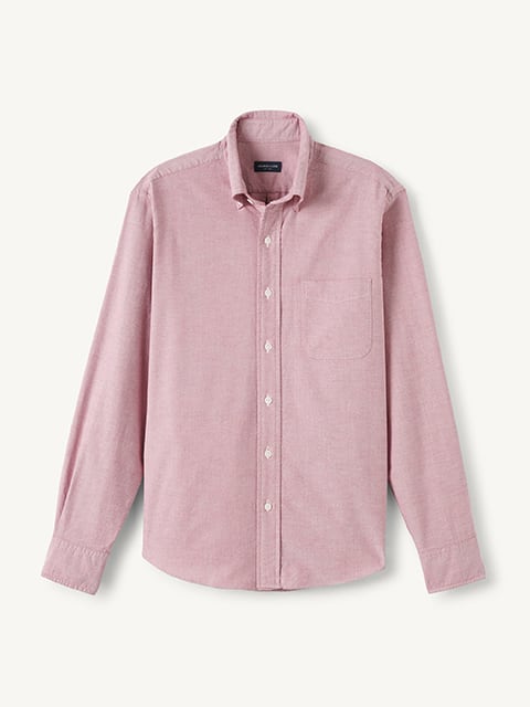 新品T. japan chambray shirtピンク Japanese Washed Heavy Off White Chambray Shirt by Proper Cloth