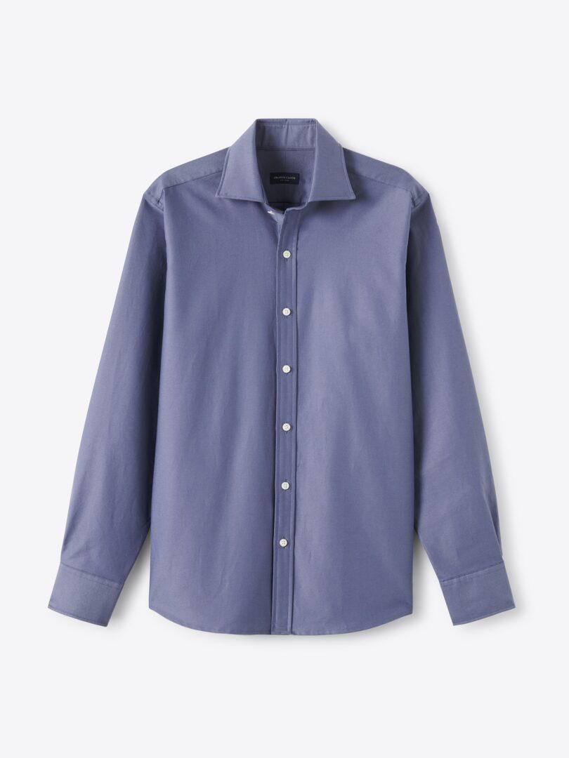 Clark Slate Oxford Cloth Spread Collar Product Image