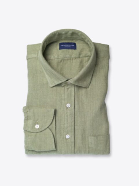 Shop Sage Cotton and Linen Dobby