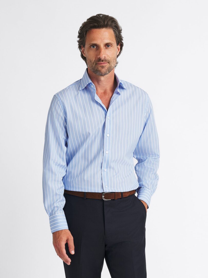 The Miles 120s Broadcloth Dress Shirt Detail
