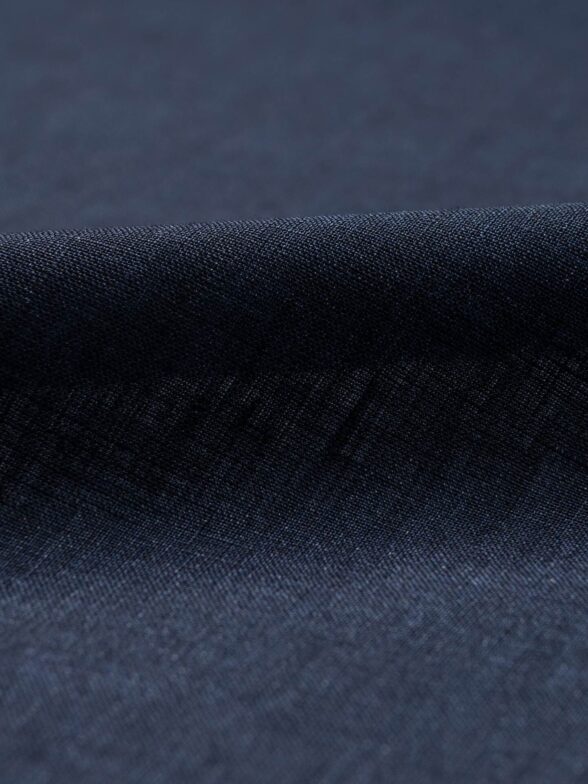 Waist Tab Linen Short - Navy Delave main image 0