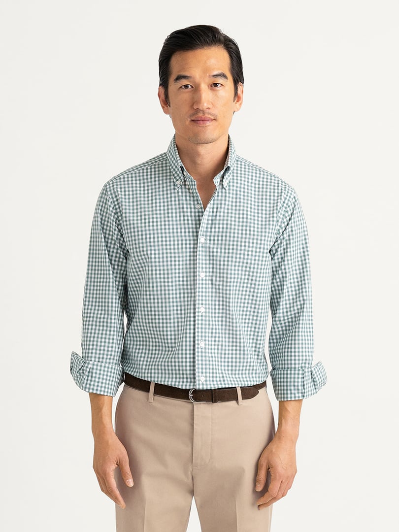 The Seabrook Gingham Button Down Detail