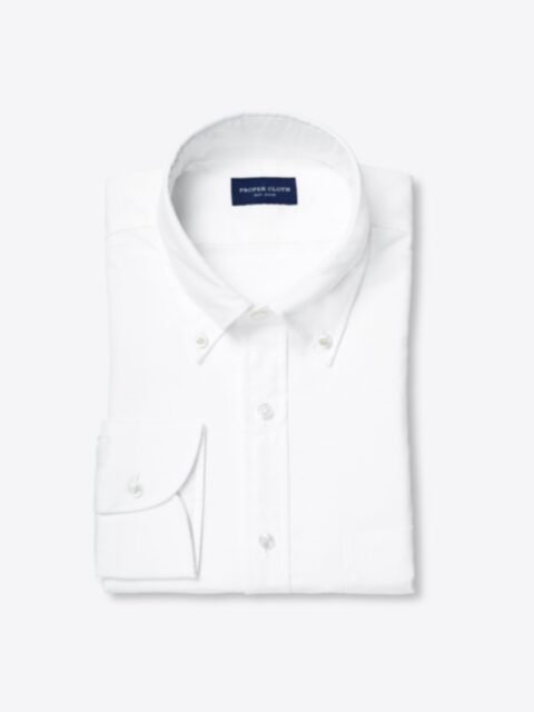 Shop Portuguese White Cotton and Linen Oxford