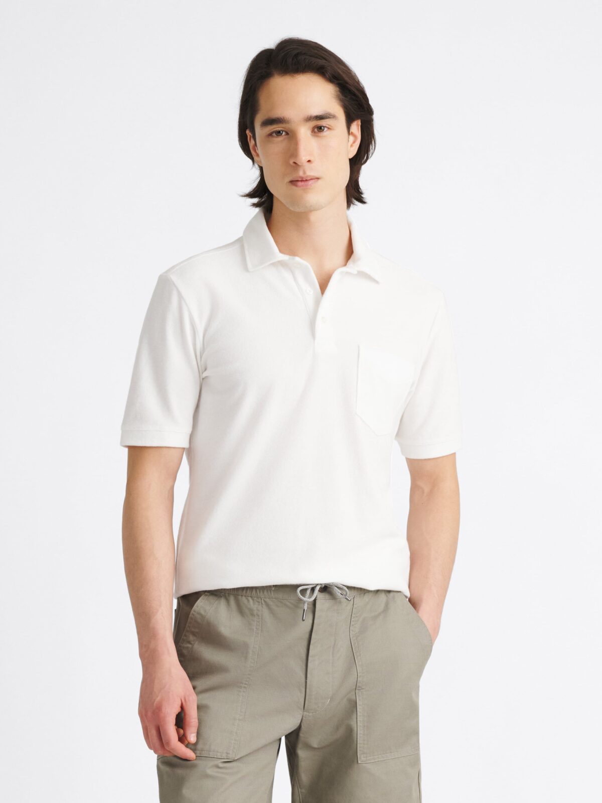 The Poolside Polo in White