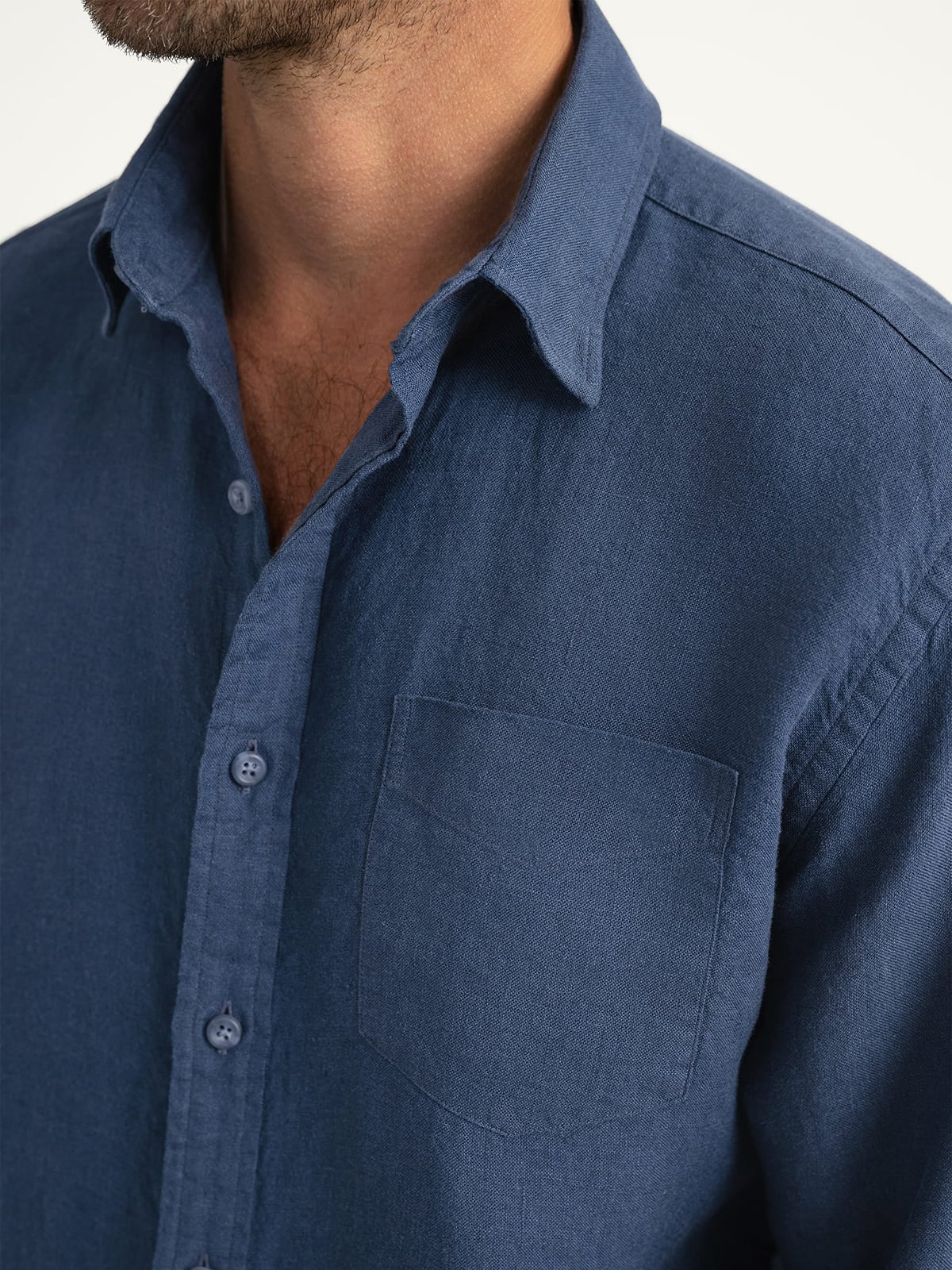 dark blue dress shirt for men Men's Short Sleeve Button Down Polo Shirt (Performance Stretch, Collar) M / POWDERBLUE main image 0