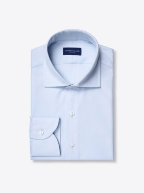Shop Thomas Mason Light Blue Royal Herringbone