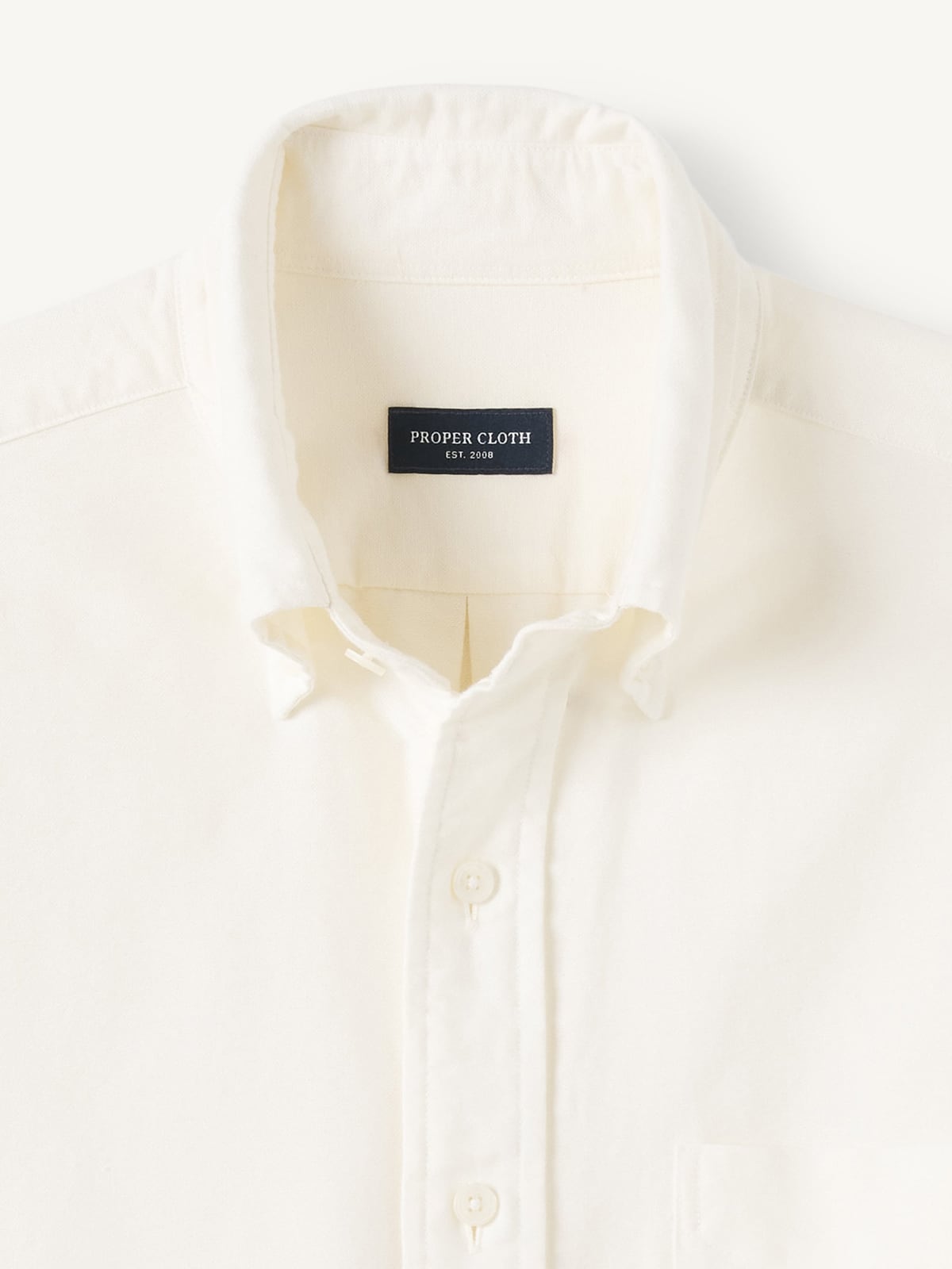 The Lightweight Oxford Cloth Button Down in Off White The Lightweight Oxford Cloth Button Down in Off White