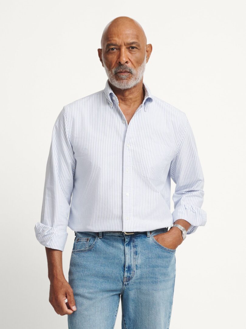 The Clark Oxford Cloth Button Down Detail