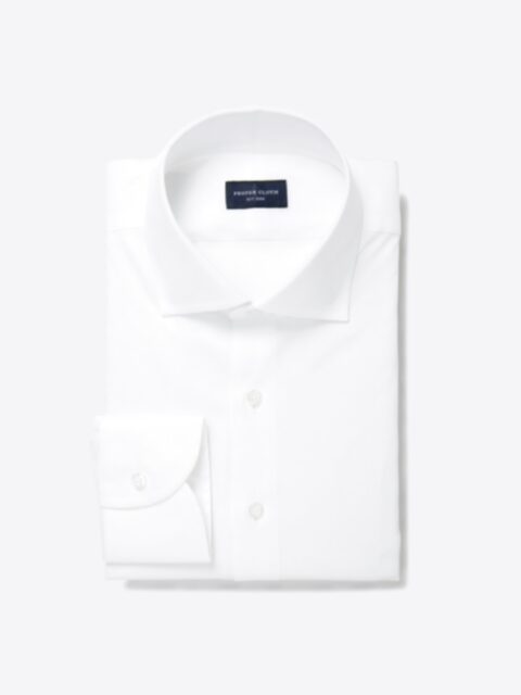 Shop Thomas Mason Wrinkle-Resistant White Pinpoint